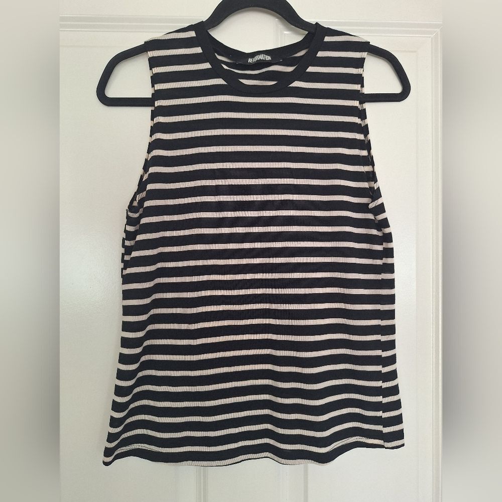 Reformation Tank Top Stripe Colorful Size S